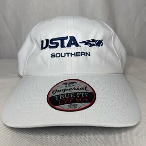 USTA Southern Imperial White Tennis Hat Adjustable Brand New Never Worn UFP 50+